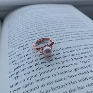 Handmade Wire Wrapped Pearl Ring
